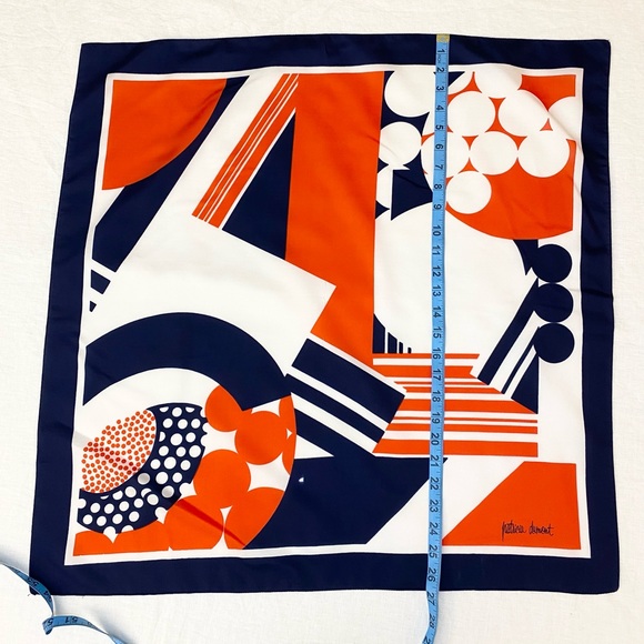 Vintage Patricia Dumont Colour Block Scarf - Picture 3 of 7